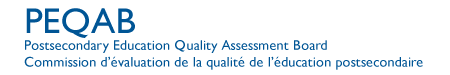 postsecondary education quality assessment board logo