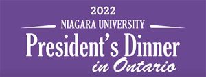 2022 niagara university presidents dinner ontario logo